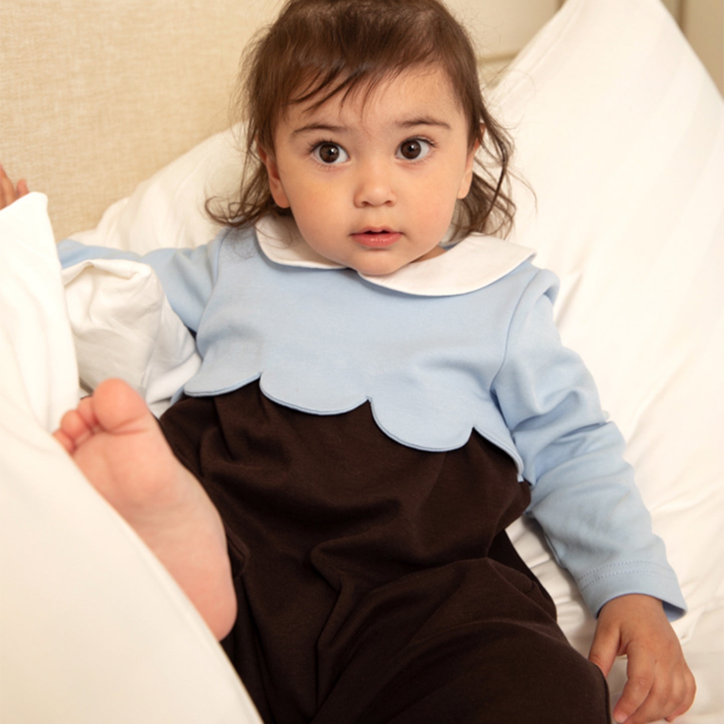 MARCO MAVİ VE KAHVERENGİ BEBEK PİJAMA