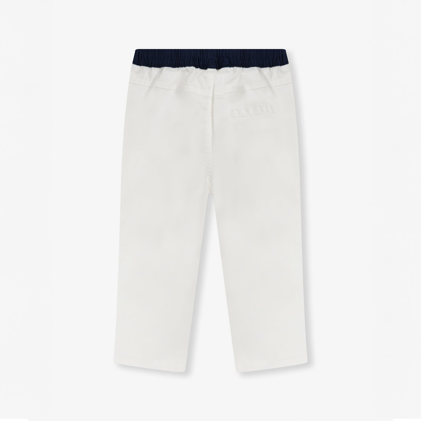 Miguel trousers in white with blue detail